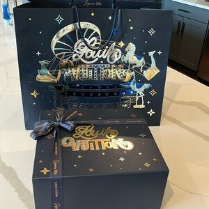 Limited edition 2024 holiday Louis Vuitton gift box, ribbon, & shopping tote!